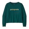 Women's Long-Sleeved '73 Text Logo Easy-Cut Organic Shirt